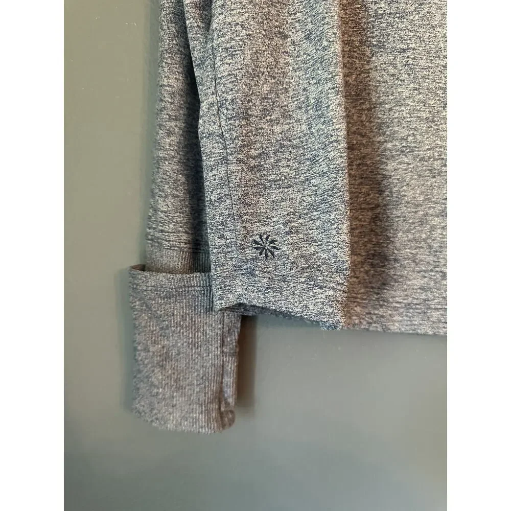 Athleta Girl Blue‎ Hooded Shirt With Thumb holes
